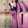 Women Fashion Loose Warm Cotton Coat Winter Double Sided Hooded Jacket Elegant Casual Outwear