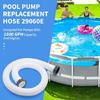 2Pcs Strong Plastic Pool Hose Quick Connect Design Over Ground Pool Hose Simple Installation Suitable for Above Ground