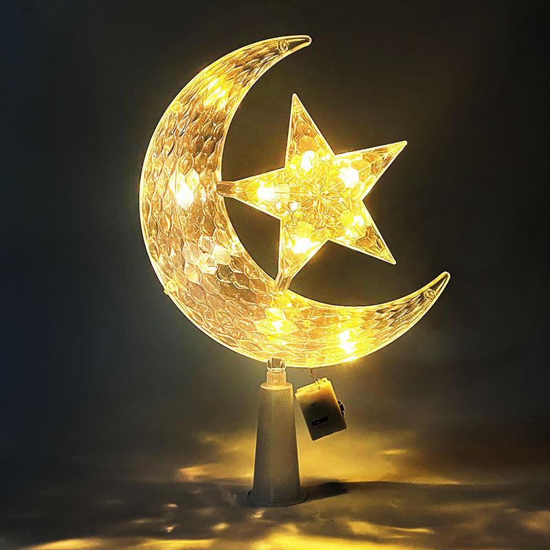 15cm Christmas Tree Decoration Stars Warm White Lights Home Room Decor LED Shining Lamp Xmas Festival TopStar Navidad 1.07in