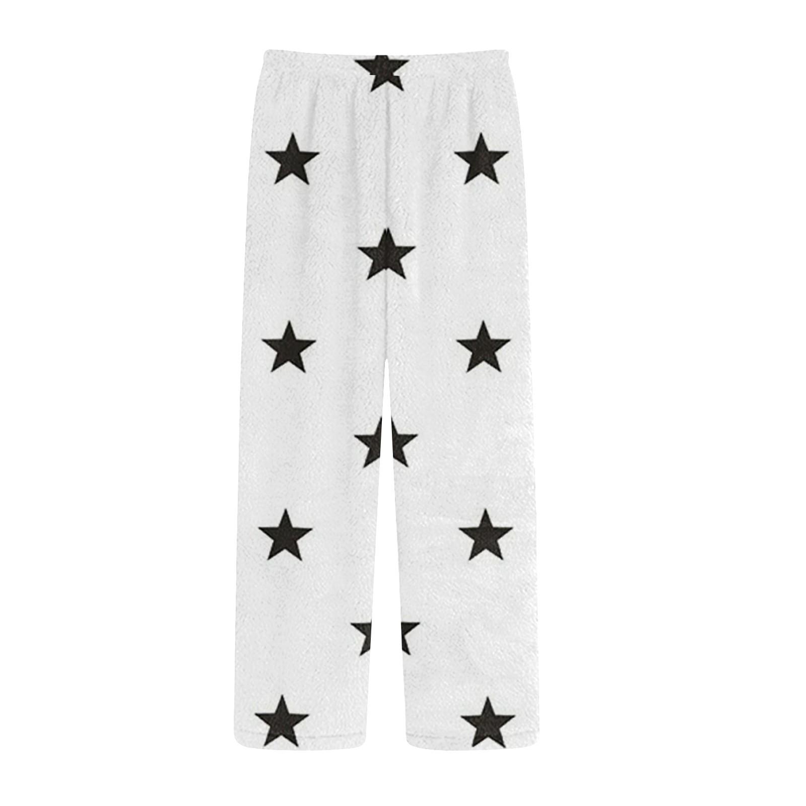 

Women s Fashionable Loose Waistband Funny Casual Printed Casual Sports Pants Casual Pants S білий