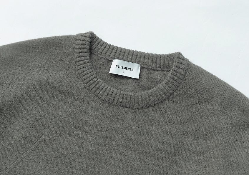 Beullumeol Pbt Wool Crew Neck Knit - Olive Green