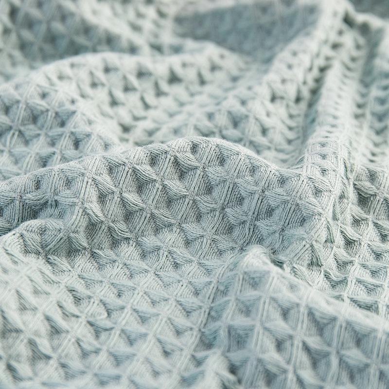 Badetuch-Set aus reiner Baumwolle mit Waffelmuster – 3-teilige, saugfähige Geschenkbox