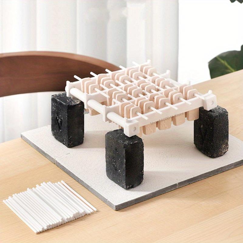 

10pcs/set Ceramic Hanging Burning Rods, Kiln Drying Tool for Jewelry Making, DIY Bead Crafting, Artistic Crafts Accessories, Pendant Hanging Brackets 10pcs белый