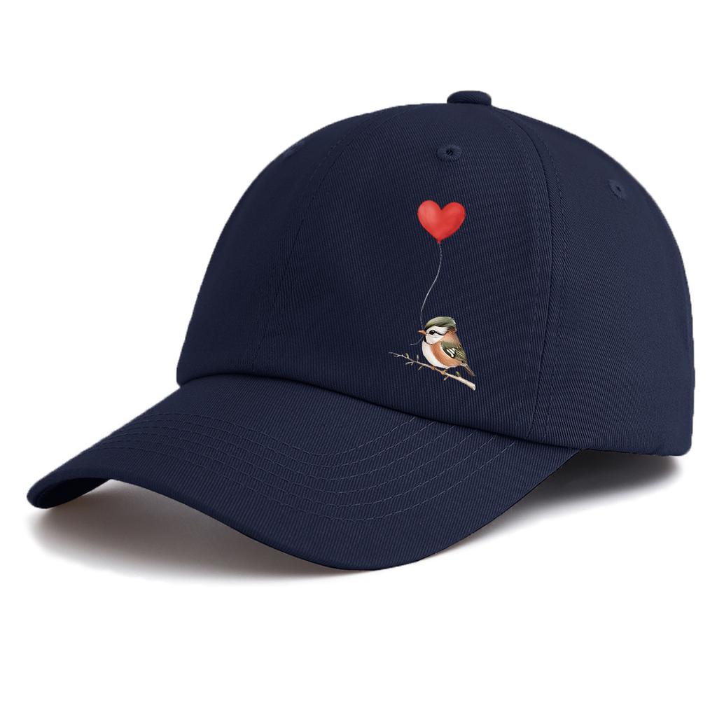 1pc Bird Print Baseball Cap for Adults,Minimalist Retro Style Casual Soft Adjustable Dad Hat,Perfect As Gift