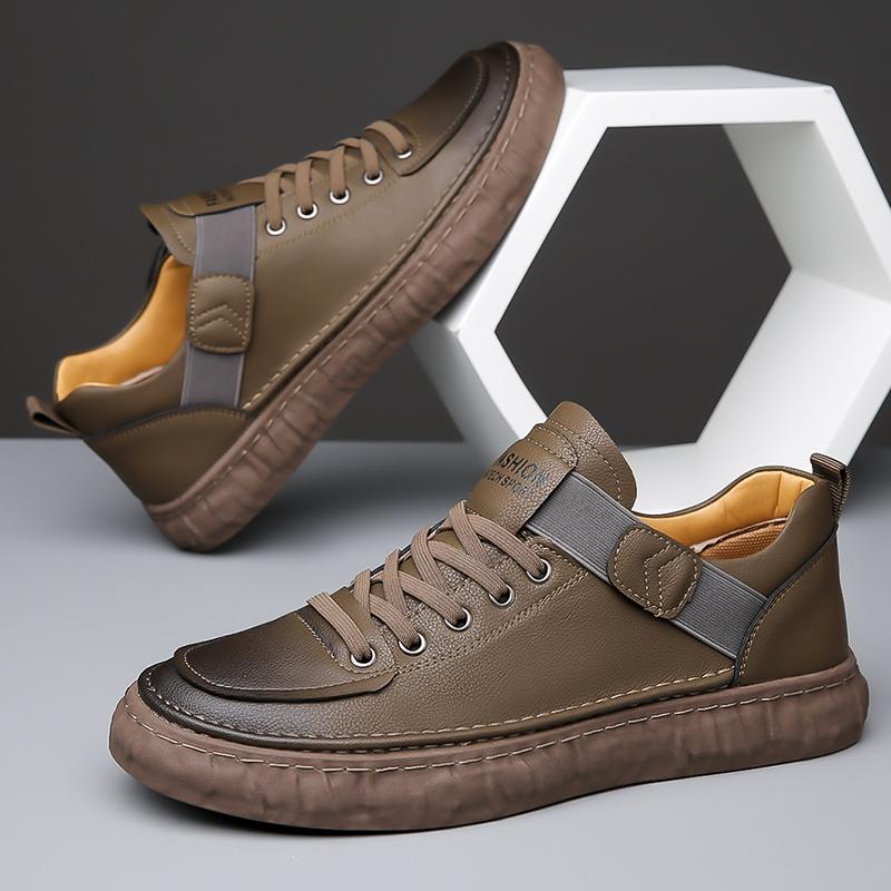 New Arrival Genuine Leather Mens Oxford Shoes Breathable Outdoor Sneakers Handmade Antiskid Casual Shoes Versatile Walking Shoes
