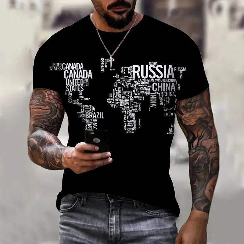 Summer New Men's Contrasting Color Splicing Short-sleeved Top Trendy Fashion Urban Street Casual T-shirt