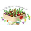 Carrot Memory ChildCentered Learning Wooden Matching Game Educational Toy for Preschoolers,