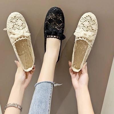 NEU Damenschuhe Fischer Schuhe Frau Mesh atmungsaktiv flach weiche Sohle Damen Erbsen Schuhe Damenschuhe Flats Schuhe YTC65