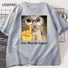 Erm What The Sigma Meme Tshirt Unisex Unisex Funny Graphic T Shirts Brainrot Tee Silly Cat Humor Tees Casual Cotton Clothes Tops