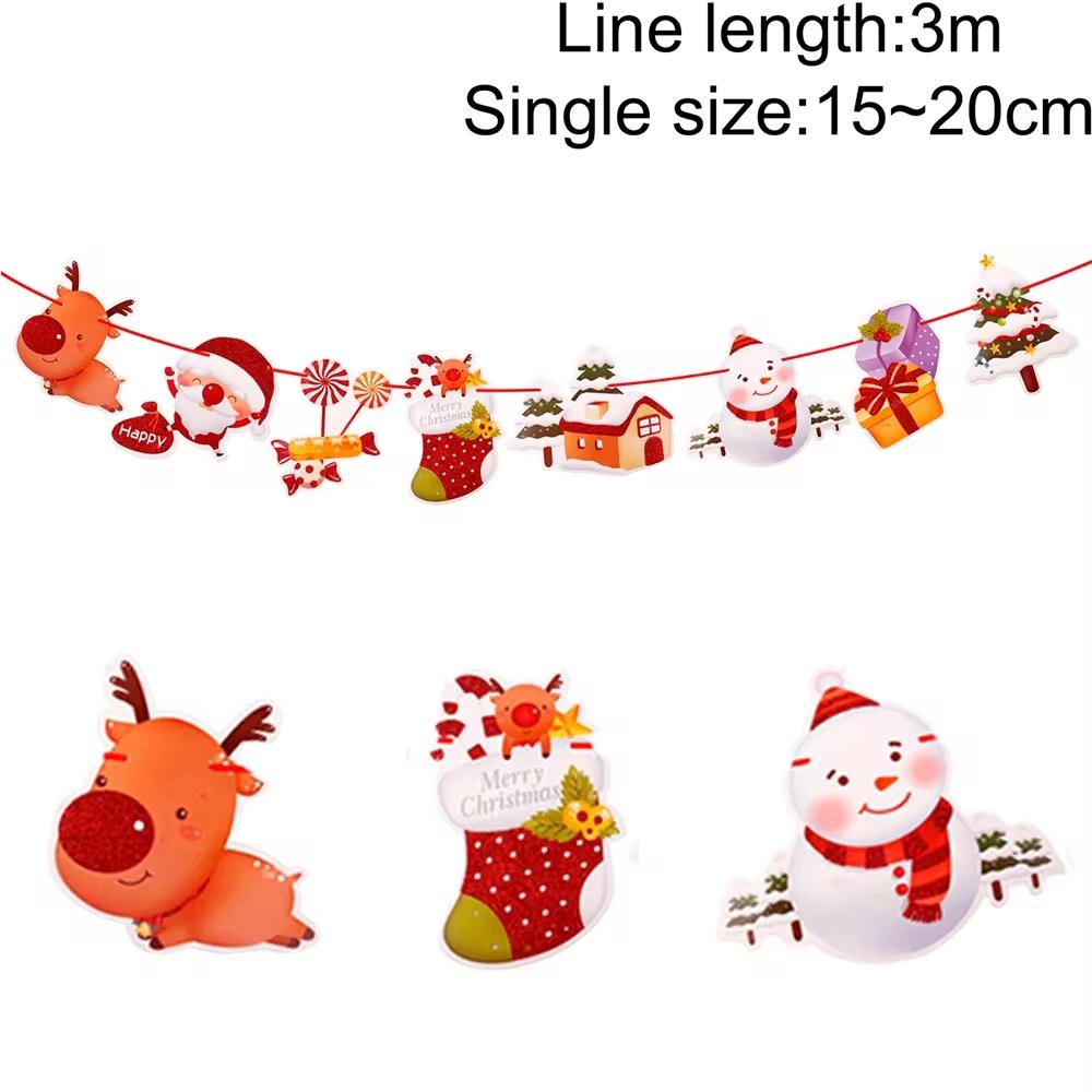 Christmas Banner Garland Merry Christmas Decorations For Home 2026 Christmas Ornaments Xmas Navidad Noel Gifts New Year 2026