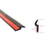 TSUCIA Car Quiet Weather Strip, Z Type, Silent Mall, Door Mall, Improved Airtightness (Black, 16.3 Ft (5 M)