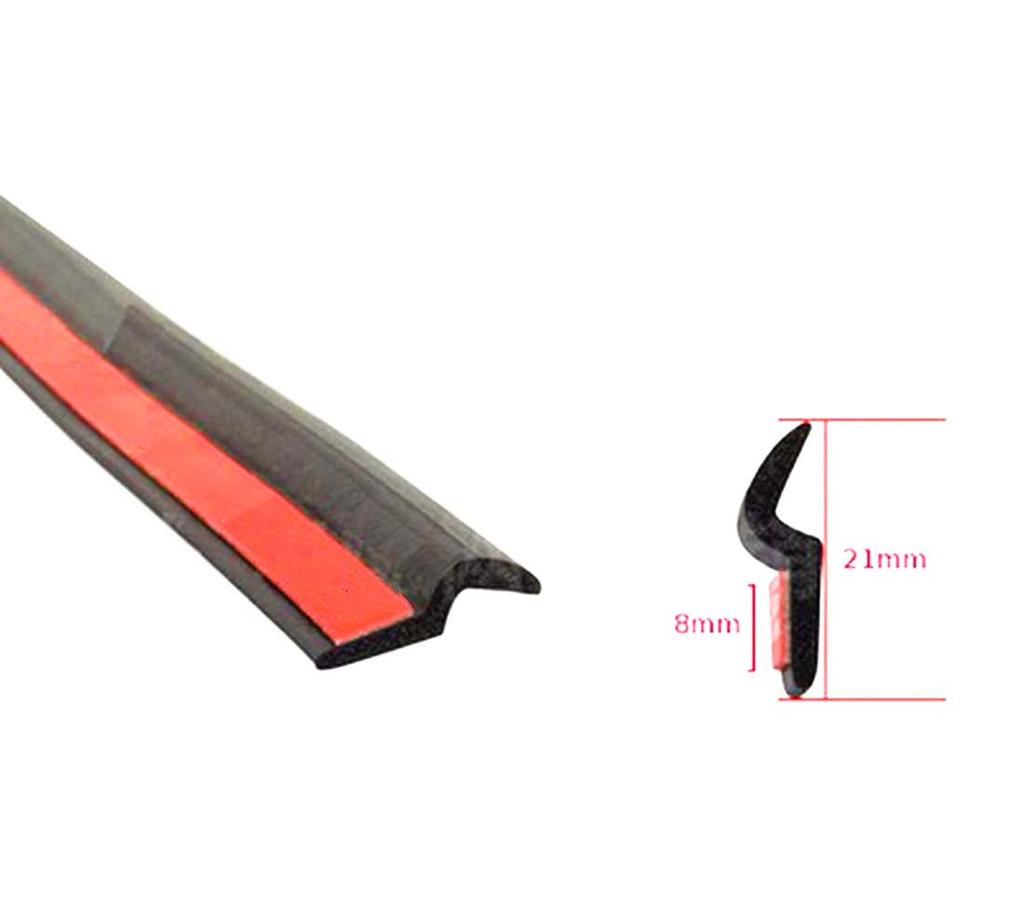 TSUCIA Car Quiet Weather Strip, Z Type, Silent Mall, Door Mall, Improved Airtightness (Black, 16.3 Ft (5 M)