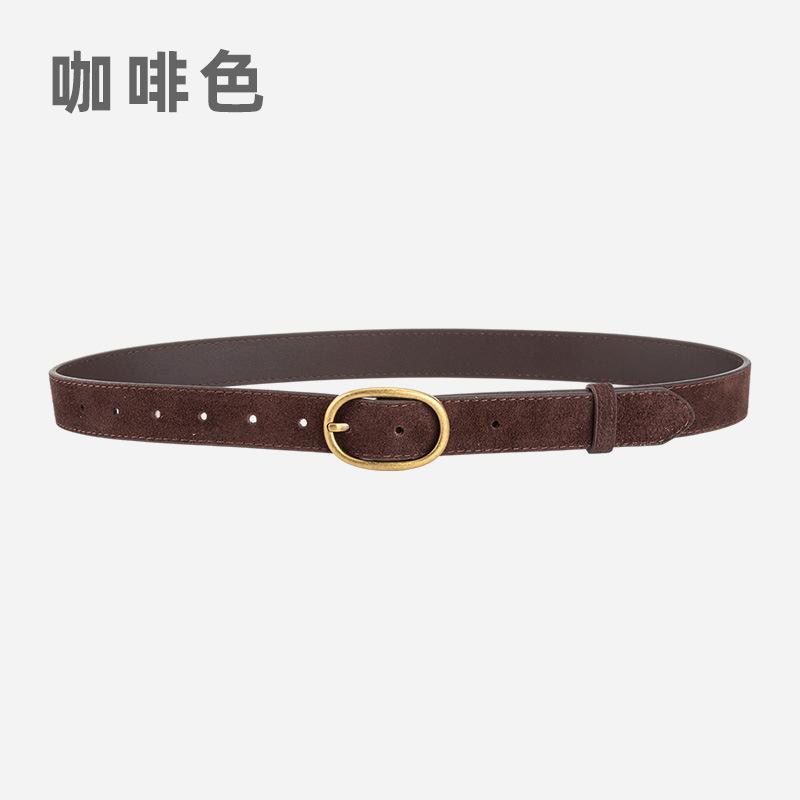 Retro Women'S Belt Trendy With Matte With Jeans Decorative Leather Belt Women