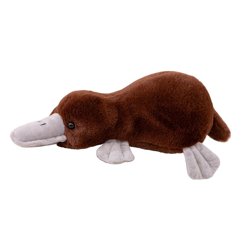39CM Realistic Cartoon Simulation Duck Doll Kawaii Duck Billed Monster Plush Toys Children s Holiday Gift Lovely Handmade Dolls коричневый
