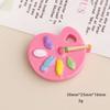 Colorful Artist Palette Resin Flatback Charms Cartoon DIY Decoration for Hairpin Phone Case Keychain Shoe Ornament Making