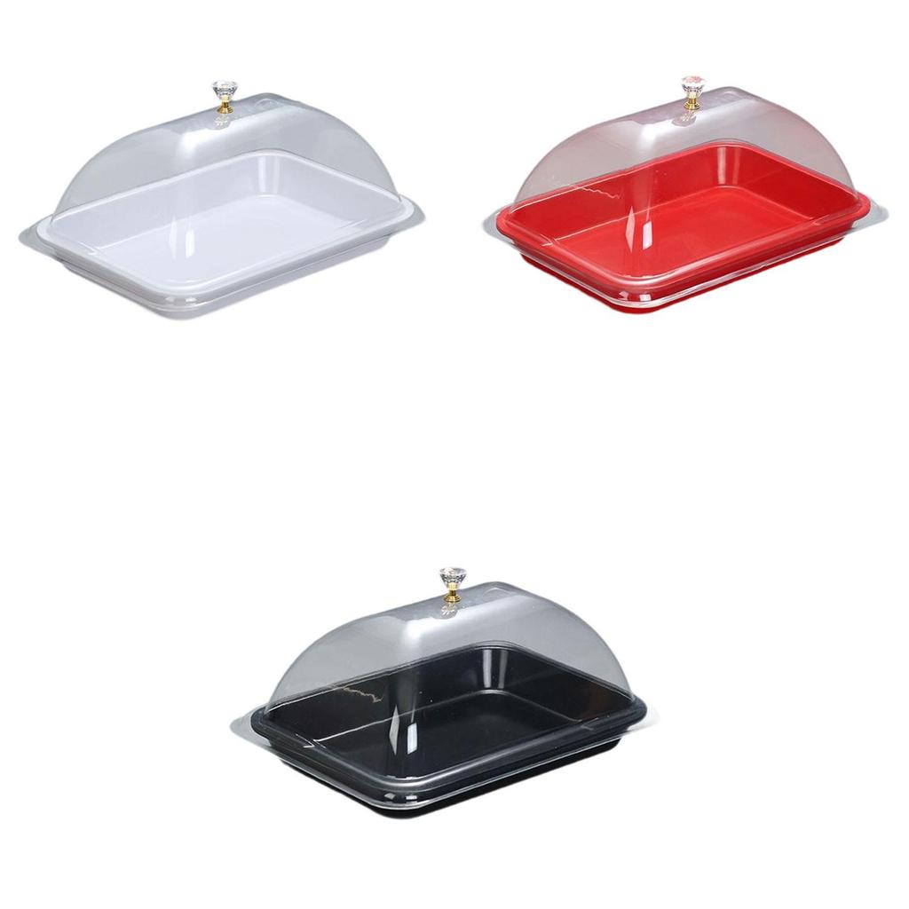 Cake Stand with Lid Cupcake Server Convenient Dustproof Versatile Elegant Food Cover for Cupcake Home Restaurant Party Kitchen