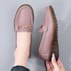 Women's Black Loafers Moccasins Casual Slip On Grey Flats Walking Shoes for Mother Plus Size