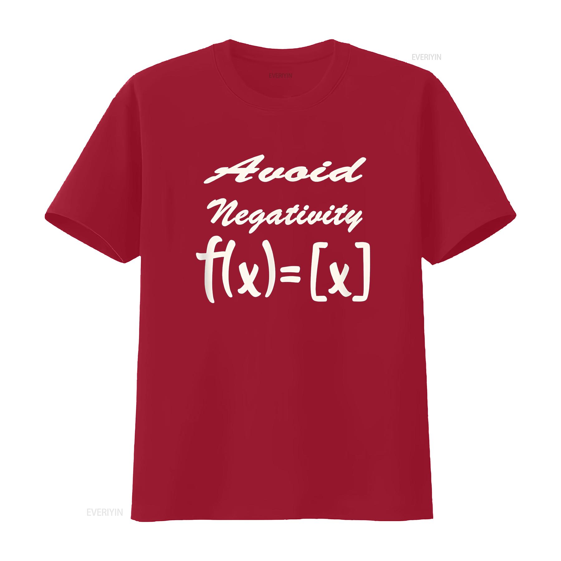 Avoid Negativity T Shirt vintage Washed graphic Slightly Comfortable streetwear designer clothes fashion Casual homme Soft S