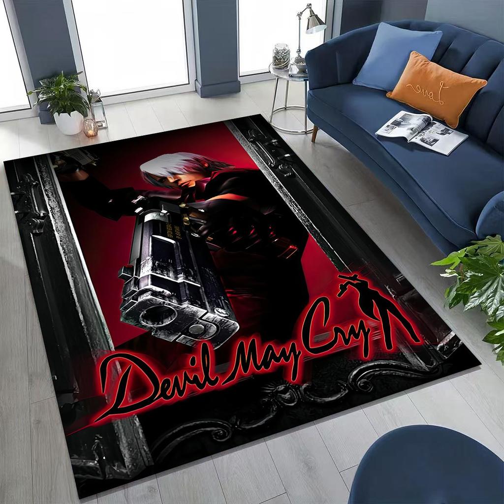 3D D-Devil May Cry DMC Games Vergil Dante Tapijt voor Slaapkamer Woonkamer Bank Huis Deurmat Decor, Groot Kinderspeel Antislip Vloermat
