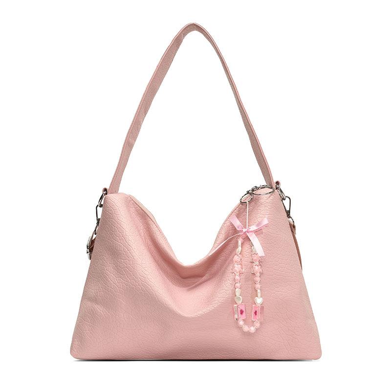 

Shoulder Bag Large Capacity Bag Women s New Versatile Casual Tote Bag рожевий