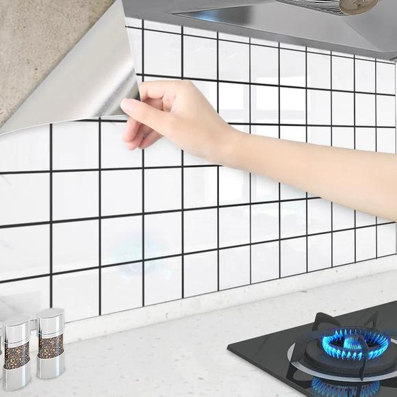 Kitchen Grease-Resistant Stickers, Waterproof Wallpaper, Heat-Resistant Marble Film, Moisture-Resistant Countertop Renovation Stickers