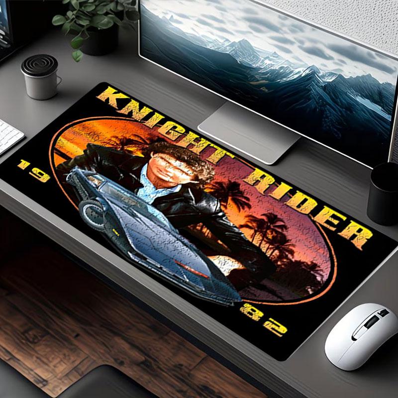 Knight Rider Print Mouse Pad, for Keyboard Pad Laptop PC Mat for Office Home Use, Desk Decor, Perfect Birthday Gift for Gamers