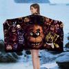 Classic F-Fnaf Horror Game Beach Towel Colorful Bath Towels For Girl Quick Dry Custom Sand Free Beach Yoga Spa Gym Pool