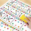 1 Set Children'S Gift Visual Tracking Focus And Attention Training Card Color And Number Recognition Ideal Memory Improvement