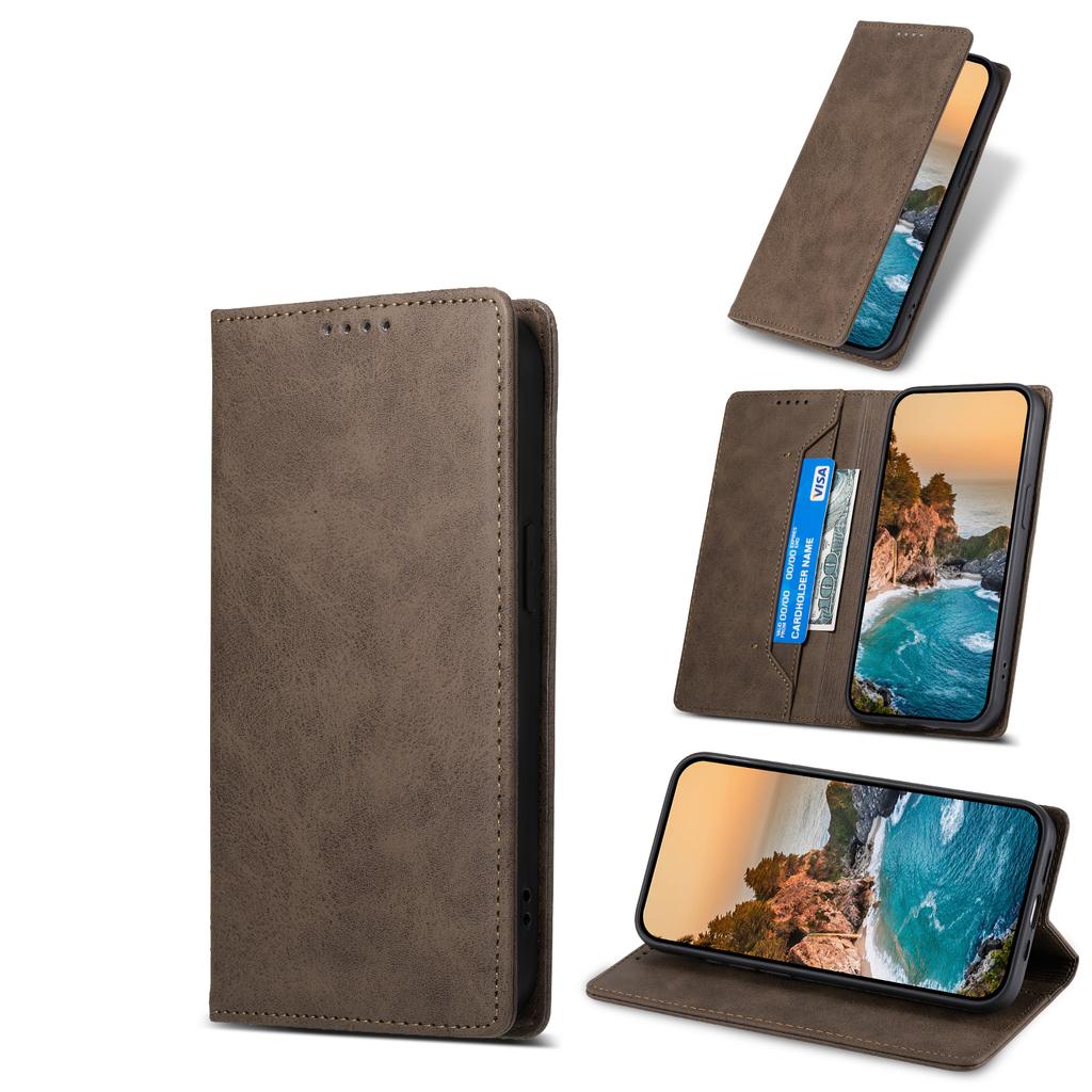 DF-05 For Samsung Galaxy A55 5G Leather Phone Case RFID Blocking Wallet