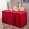 Elastic Table Cloth Hotel Conference Table Cover Meeting Room Office Flannel Rectangle Tableclover Wedding Banquet Decoration