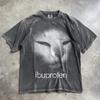 Necesito Camiseta de Gato con Gráfico Vintage Divertido de Ibuprofeno, Camiseta Meme, Camiseta de Gatito Tonta, Camisetas de Regalo, Camisetas Irónicas, Regalo para Ella Él, Regalos de Broma