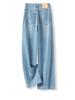 Women's Light Blue High-Waisted Wide-Leg Jeans - 2025 Summer Slimming Style