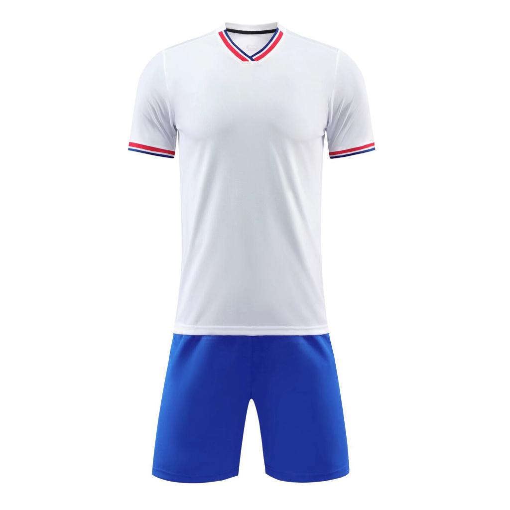 Football jersey set Adult children's men's sports training clothing Short sleeves Student kindergarten jersey Badminton jersey