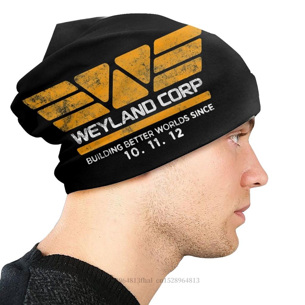 Czapki z daszkiem kosmici Yutani unisex damski cienki kapelusz Weyland Corp Building Better Worlds jesienna czapka Street Skullies czapki czapki