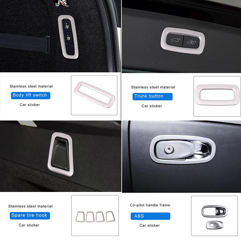 ABS/stainless steel for volvo v90 s90 Accessories 2017 2018 Car Decoration Sticker Interior Moulding