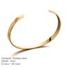 eManco Men's Stainless Steel Open Design Bracelet - European & American Fashion.