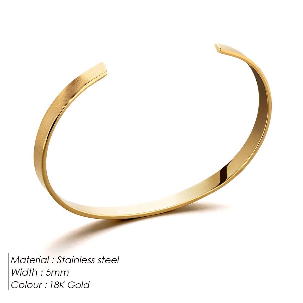 

eManco Photochromic Stainless Steel Open Bracelet - European & American Simple Fashion Design for Men.