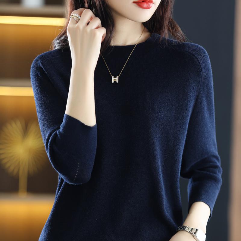 Damen Wollpullover Qinghe Kaschmir 50% Seide 50% Wolle Frühling und Sommer Wolle Kurzarm ärmellose Weste weich und bequem