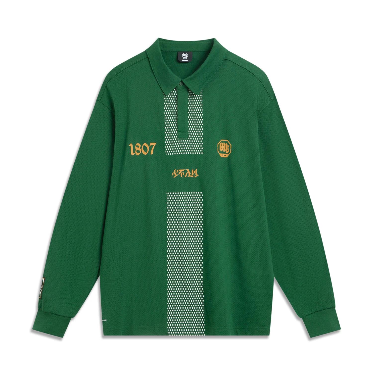 

Li Ning X 1807 Collaboration Badfive Basketball Series Soft Quick-Dry Loose Long Sleeve T-Shirt Men Tops AHSVE67-3 L