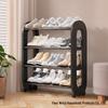 Modern Multi-Functional Plastic Shoe Rack - Sleek, Multi-Layer Design for Dorms & Entryways