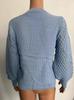 Women's Long Sleeve Cable Knit Pullover Sweater by Dunhuang