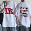 Retro Mange Men's T-shirt Japanese Anime Gothic T-shirt Dandadan Okarun90s Casual Loose T-shirt Versatile Streetwear