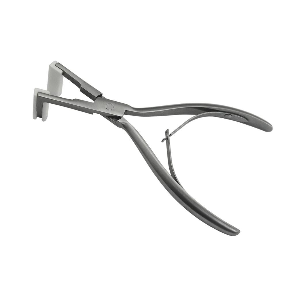 

Плоскогубцы из нержавеющей стали для наращивания волос с плоским уплотнением, инструменты для наращивания волос для салона профессионального использования