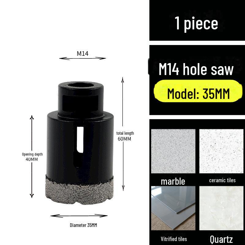 Diamond Marble Angle Grinder Drill Hole Expander for M14 Quartz Granite Tile Stone