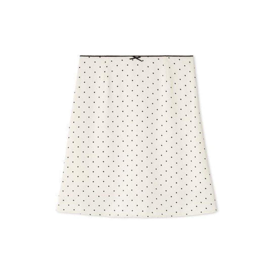 Lily brown Lily brown satin midi narrow skirt 0
