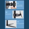 Height Adjustable Computer Monitors Stand for 14 To 27inch Displays with Vesa Base and Swivels
