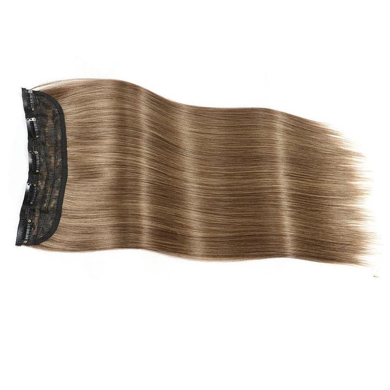 LISI волосы женские натуральные длинные прямые волосы наращивание парик 5 зажимов — фото 15