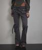 Bunteu Cargo Strap Pocket Pants (Charcoal)