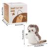 10pcs Automatic Cat Teaser Shaking Bird Pet Toy Simulated Cat Hunting Toys Snowy Owl Bird Doll