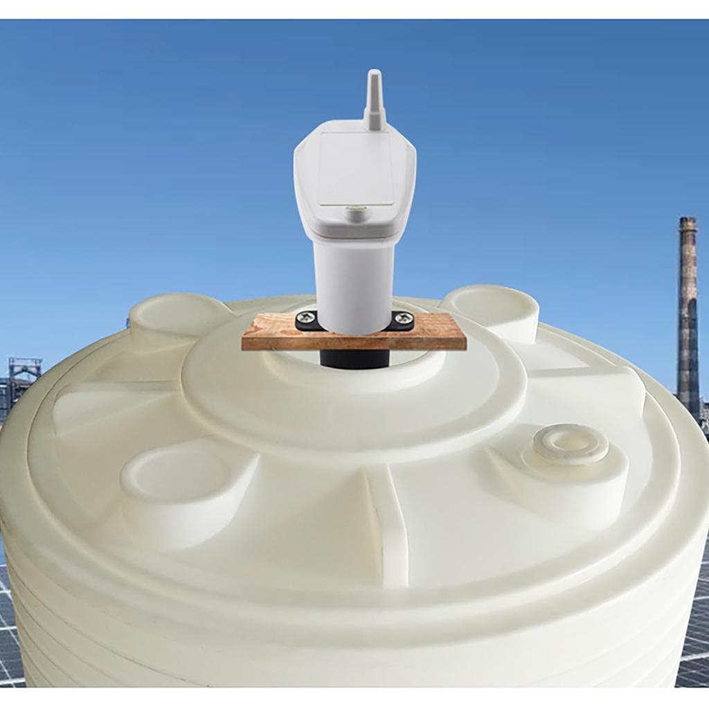Smart Water Level Sensor Ultrasonic Meter for Flooding Leak Monitoring with High Low Alarm IP65 Waterproof for Home